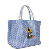 Goyard Goyardine Iris St. Louis GM Tote Bag Palladium Hardware