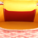 Goyard Goyardine Canvas Red Mini Muse Vanity Bag Palladium Hardware