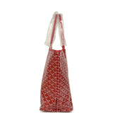 Goyard Goyardine Red Saint Louis PM Tote Bag Palladium Hardware
