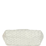 Goyard Goyardine White Saint Louis PM Tote Bag Palladium Hardware
