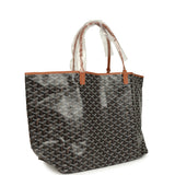 Goyard Goyardine Black and Brown St. Louis GM Tote Bag Palladium Hardware