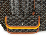 Goyard Goyardine Black and Brown St. Louis GM Tote Bag Palladium Hardware