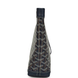 Goyard Goyardine Canvas Navy Blue Conti Pouch Palladium Hardware