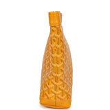 Goyard Goyardine Canvas Yellow Conti Pouch Palladium Hardware