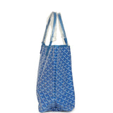 Goyard Goyardine Sky Blue Saint Louis PM Tote Bag Palladium Hardware