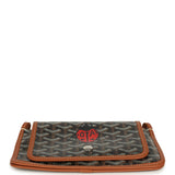 Goyard Goyardine Canvas Black and Tan Ladybug Plumet Pocket Wallet Palladium Hardware