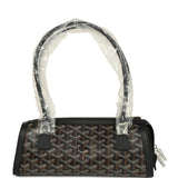 Goyard Goyardine Canvas Bonbonnière Bag Black Chevroches Calfskin Palladium Hardware