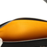 Goyard Goyardine Canvas Bonbonnière Bag Black Chevroches Calfskin Palladium Hardware