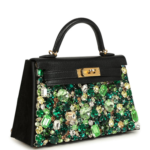 Bag Bestie x LeBag Paris Green Emerald Swarovski Crystal Cover