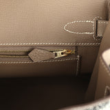 Custom "Camouflage" Swarovski Crystal Hermes Birkin 30 Etoupe Togo Gold Hardware