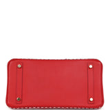 Custom "Paisley Bandana" Swarovski Crystal Hermes Birkin 30 Rouge Casaque Epsom Gold Hardware