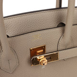 Hermes Birkin 30 Gris Tourterelle Togo Rose Gold Hardware