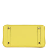 Hermes Special Order (HSS) Birkin 25 Lime Verso Clemence Permabrass Hardware