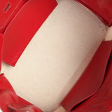 Vintage Hermes Birkin 35 Rouge Vif Buffalo and Crinoline Gold Hardware