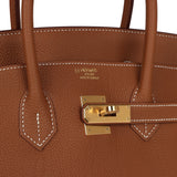 Hermes Birkin 35 Gold Togo Gold Hardware