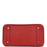 Pre-owned Hermes Birkin 30 Vermillon Togo Palladium Hardware