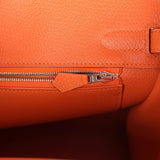 Hermes Birkin 30 Orange Togo Palladium Hardware