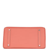 Pre-owned Hermes Birkin 35 Crevette Clemence Palladium Hardware