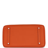 Pre-owned Hermes Birkin 35 Orange Togo Palladium Hardware