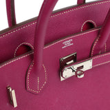 Pre-owned Hermes Birkin 30 Tosca Candy Epsom Palladium Hardware
