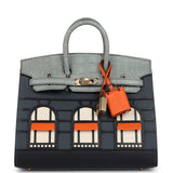 Hermes "Rainy Days" Sac Faubourg Birkin 20 Gris Misty Matte Alligator Permabrass Hardware