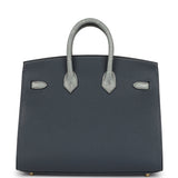 Hermes "Rainy Days" Sac Faubourg Birkin 20 Gris Misty Matte Alligator Permabrass Hardware