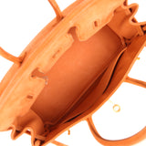 Vintage Hermes Birkin 25 Orange Doblis Gold Hardware