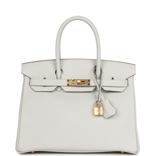 Hermes Birkin 30 Gris Perle Togo Gold Hardware