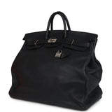 Pre-owned Hermes HAC Birkin 50 Black Togo Palladium Hardware