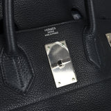 Pre-owned Hermes HAC Birkin 50 Black Togo Palladium Hardware