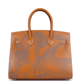 Hermes Birkin Sellier 30 "Zouaves Et Dragons" Naturel Sable Butler Palladium Hardware