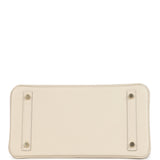 Pre-owned Hermes Birkin 30 Craie Epsom Gold Hardware