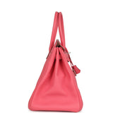 Pre-owned Hermes Birkin 35 Rose Lipstick Togo Palladium Hardware