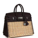 Hermes Picnic Birkin 25 Rouge Sellier Swift Palladium Hardware