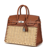 Hermes Picnic Birkin Sellier 25 Gold Swift Palladium Hardware