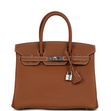 Hermes Birkin 30 Gold Togo Palladium Hardware