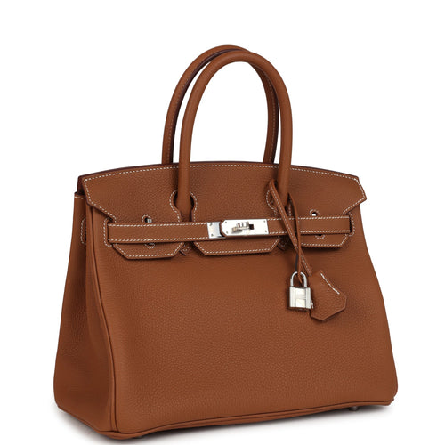 Hermes Birkin 30 Gold Togo Palladium Hardware