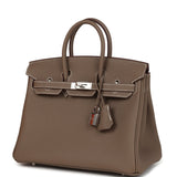 Hermes Birkin 25 Etoupe Togo Palladium Hardware