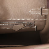 Hermes Birkin 25 Etoupe Togo Palladium Hardware