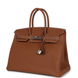 Hermes Birkin 35 Gold Togo Palladium Hardware