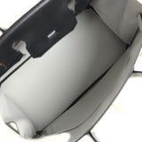 Pre-owned Hermes Special Order (HSS) Birkin 30 Black and Gris Perle Chevre Mysore Brushed Gold Hardware