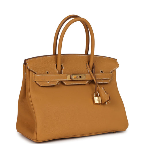 BEDAZZLING DON'T LIST - Hermes Birkin 30 Naturel Sable Togo Gold Hardware