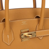 BEDAZZLING DON'T LIST - Hermes Birkin 30 Naturel Sable Togo Gold Hardware