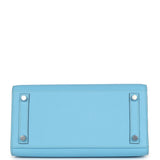 Hermes Birkin Sellier 25 Celeste Epsom Palladium Hardware