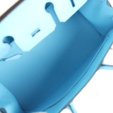Hermes Birkin Sellier 25 Celeste Epsom Palladium Hardware