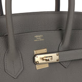 Hermes Birkin 35 Gris Meyer Togo Permabrass Hardware