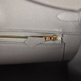 Hermes Birkin 35 Gris Meyer Togo Permabrass Hardware