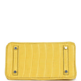 Hermes Birkin 25 Mimosa Matte Alligator Palladium Hardware