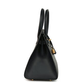 Pre-owned Hermes Birkin Sellier 30 Bleu Minuit Monsiuer Gold Hardware