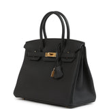 Hermes Birkin 30 Black Togo Gold Hardware